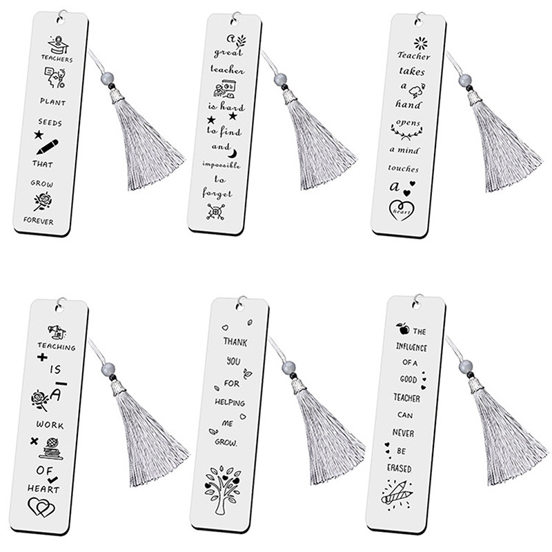 Oznake za darove učiteljima, Pokloni za zahvalu za diplomu Oznake za knjige od nehrđajućeg čelika, Spajalice za knjige za ljubavnike Nastavnici Učenici Prijatelji