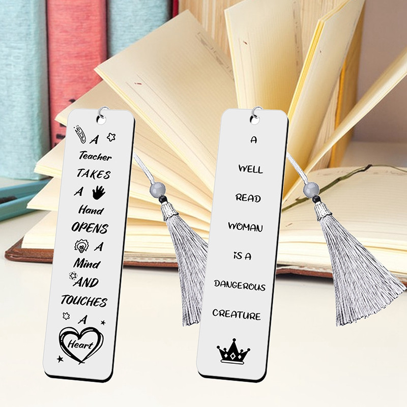 Oznake za darove učiteljima, Pokloni za zahvalu za diplomu Oznake za knjige od nehrđajućeg čelika, Spajalice za knjige za ljubavnike Nastavnici Učenici Prijatelji