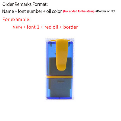 Pečat s praznom olovkom, materijal za žig koji se sam upisuje tintom 13,5x4,5 mm za prilagođeno ime, osobni pečatni potpis DIY