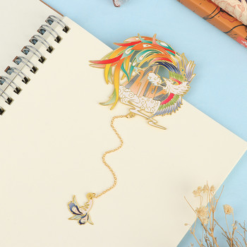 Κινέζικο στυλ ορειχάλκινο σελιδοδείκτη Φούντα κρεμαστό κόσμημα βιβλίου ρετρό μεταλλική σελιδοποίηση σημαδιών δώρου μαθητών επιστολόχαρτα Σχολικά προμήθειες γραφείου