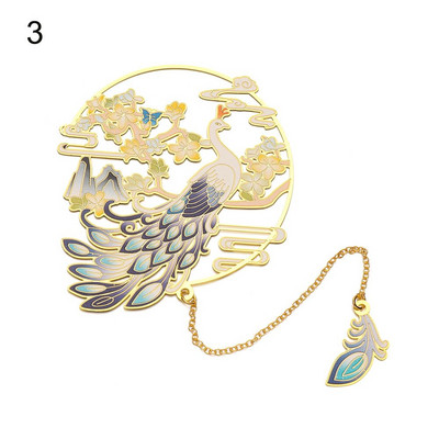 Mjedena knjižna oznaka kineskog stila Privjesak s kićankama Retro stezaljka za knjige Metalna oznaka stranice Poklon za učenike Uredski pribor za školu