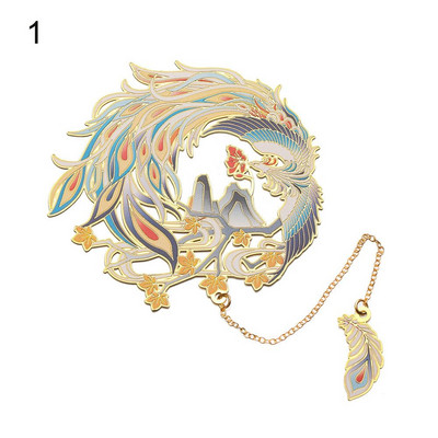 Mjedena knjižna oznaka kineskog stila Privjesak s kićankama Retro stezaljka za knjige Metalna oznaka stranice Poklon za učenike Uredski pribor za školu