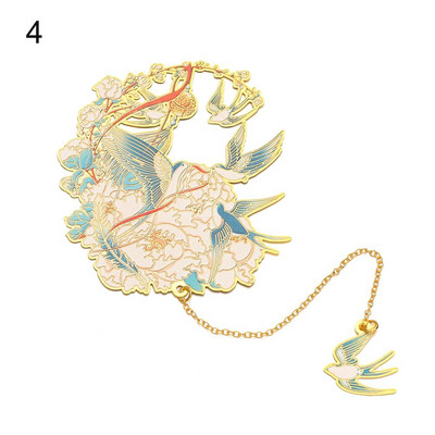 Mjedena knjižna oznaka kineskog stila Privjesak s kićankama Retro stezaljka za knjige Metalna oznaka stranice Poklon za učenike Uredski pribor za školu