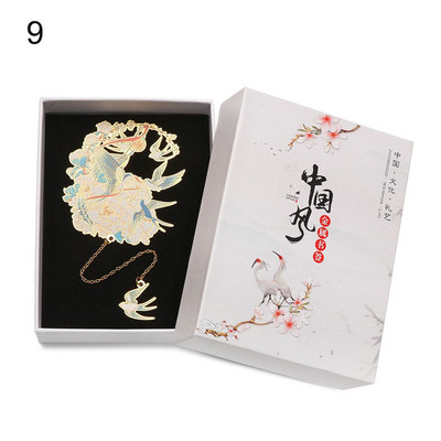 Mjedena knjižna oznaka kineskog stila Privjesak s kićankama Retro stezaljka za knjige Metalna oznaka stranice Poklon za učenike Uredski pribor za školu