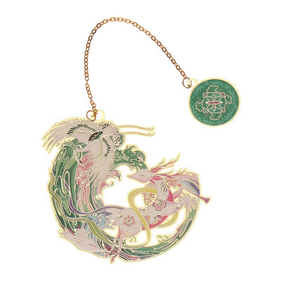 Mjedena knjižna oznaka kineskog stila Privjesak s kićankama Retro stezaljka za knjige Metalna oznaka stranice Poklon za učenike Uredski pribor za školu