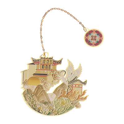 Mjedena knjižna oznaka kineskog stila Privjesak s kićankama Retro stezaljka za knjige Metalna oznaka stranice Poklon za učenike Uredski pribor za školu