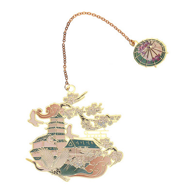 Mjedena knjižna oznaka kineskog stila Privjesak s kićankama Retro stezaljka za knjige Metalna oznaka stranice Poklon za učenike Uredski pribor za školu