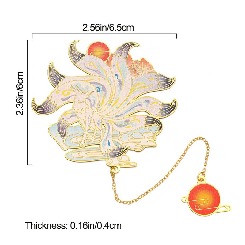 Mjedena knjižna oznaka kineskog stila Privjesak s kićankama Retro stezaljka za knjige Metalna oznaka stranice Poklon za učenike Uredski pribor za školu