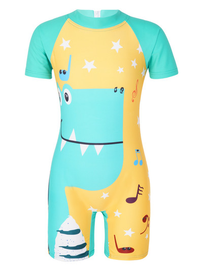 Lapsed, poisid, ühes tükis lühikeste varrukatega ujumistrikoo, ujumiskostüüm Rash Guard ujumiskostüüm veespordialad ujumisriided surfikostüümid