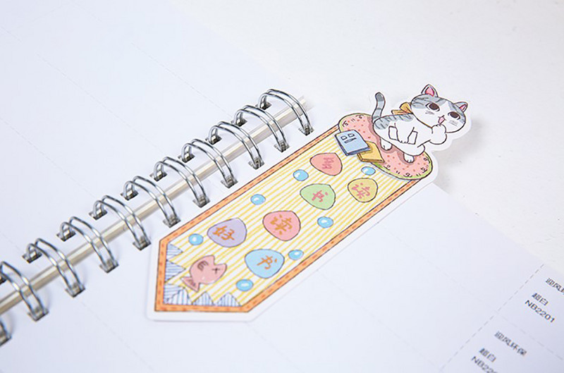 30db Flying Bird sorozat Könyvjelző papír Kreatív különleges formájú tollas kártya Üzenet cetlik Gyerekek Olvasó Üzenetkártya