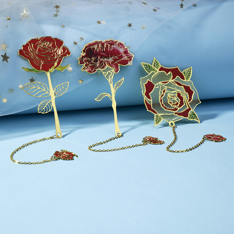 EZONE Vintage metalna knjižna oznaka Oslikana knjižna oznaka u kineskom stilu Mjedena resa Izuzetan poklon Školski uredski pribor Dječji pribor