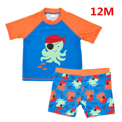 Kavkas Vaikų berniukų maudymosi kostiumėlis, dviejų dalių šaunus animacinio filmo spausdintas vasaros vaikų maudymosi kostiumėlis 1-6 metų paplūdimio vonioje