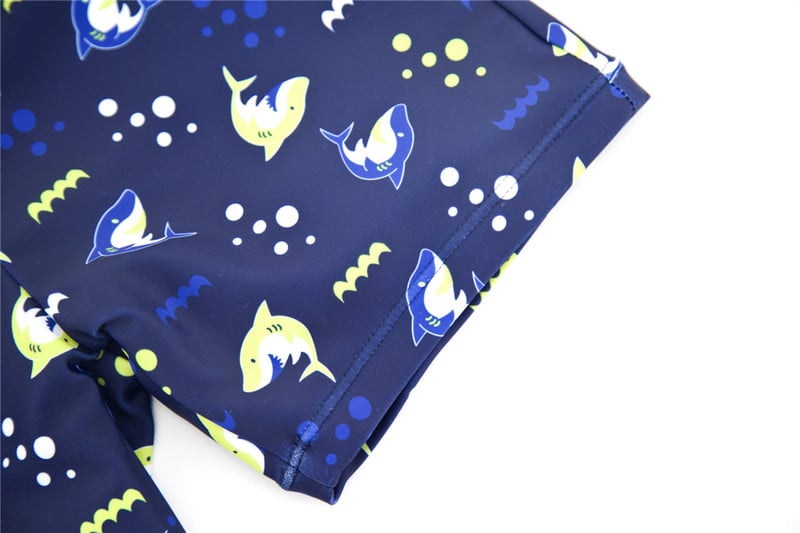 Kavkas Vaikų berniukų plaukimo apranga ryklio gyvūnai Animacinių filmų spausdintas maudymosi kostiumėlis berniukui paplūdimio drabužis žuvies raštu vaikų maudymosi kostiumėlių rinkinys