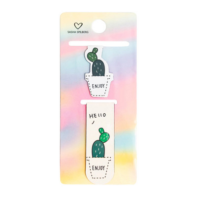 Kaktuso magnetinė žymė Magnetinis puslapio žymeklis Dykumos augalų knygų žymeklis Patvarus magnetinis puslapio segtukas, skirtas mokiniams, mokytojams skaityti