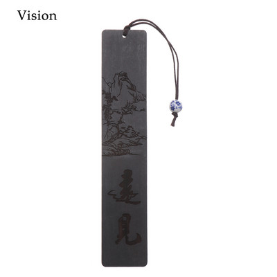 1 vnt Retro žymė Sandalmedžio etiketės knygos klipas puslapių žymėjimas kinų stiliaus vintažinio medžio masyvo amatų raštinės reikmenys mokykliniai reikmenys