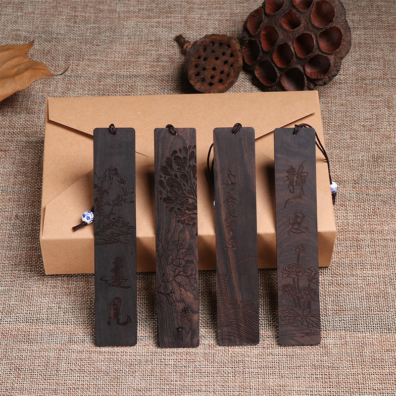 1 vnt Retro žymė Sandalmedžio etiketės knygos klipas puslapių žymėjimas kinų stiliaus vintažinio medžio masyvo amatų raštinės reikmenys mokykliniai reikmenys
