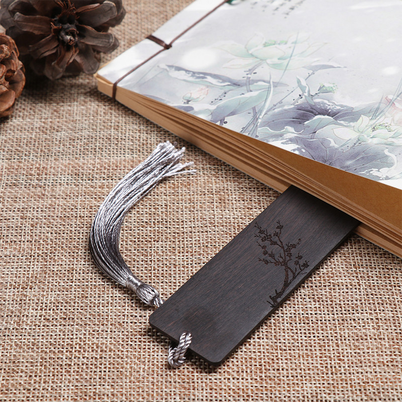 1 vnt Retro žymė Sandalmedžio etiketės knygos klipas puslapių žymėjimas kinų stiliaus vintažinio medžio masyvo amatų raštinės reikmenys mokykliniai reikmenys