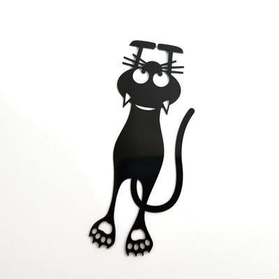 Σελιδοδείκτης 5 τεμ. Kawaii Cat σελιδοδείκτες για βιβλία Τρισδιάστατο στερεοφωνικό ζώο μαύρο σημάδι βιβλίου για δώρα μαθητή δασκάλου Δημιουργική γραφική ύλη