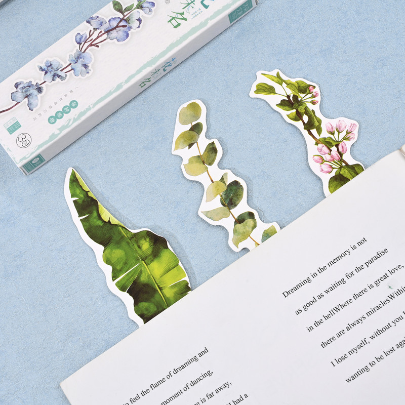 30 vnt. Netaisyklingos gėlės formos Kūrybinė žymė Paukščių raštas Animacinių filmų laikiklis Skaitymo žymeklis Studentų raštinės reikmenys Mokykliniai reikmenys