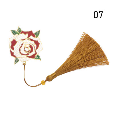 1 vnt Retro kinietiško stiliaus tuščiaviduris žalvaris Žymė Lotoso kutais dažytos knygos klipas Puslapių žymėjimas Raštinės reikmenys mokykliniai reikmenys