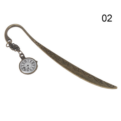 6 стила Ретро метален розов часовник Часовник Отметки Творчески бронзов елен Деликатен книжен маркер за страница Ръчно изработен подарък