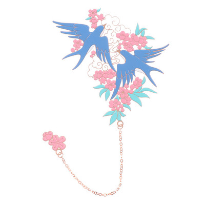 6 стила Ретро метален розов часовник Часовник Отметки Творчески бронзов елен Деликатен книжен маркер за страница Ръчно изработен подарък