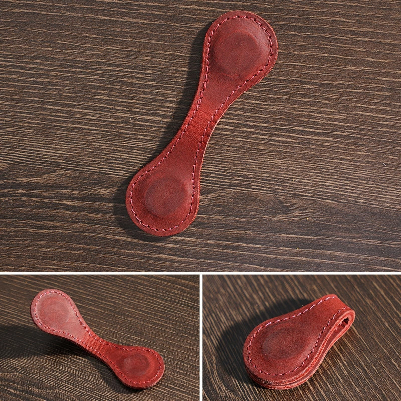 Ретро кожена отметка, магнитна щипка за страници, двустранна употреба за деца и възрастни, подаръци