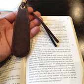 Hole Premium Γνήσιο Faux Leather Δέρμα αγελάδας Σελιδοδείκτης Tassel Stationery Bookmark Special for Story Book