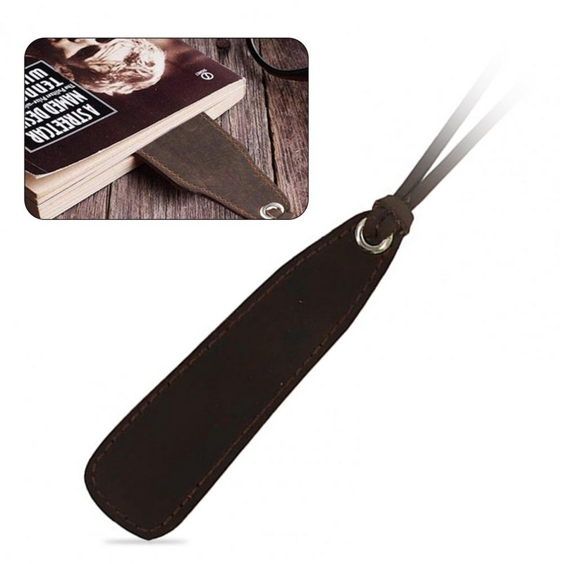 Отметка за канцеларски материали от естествена изкуствена кожа Hole Premium с пискюли, специално за книга с истории