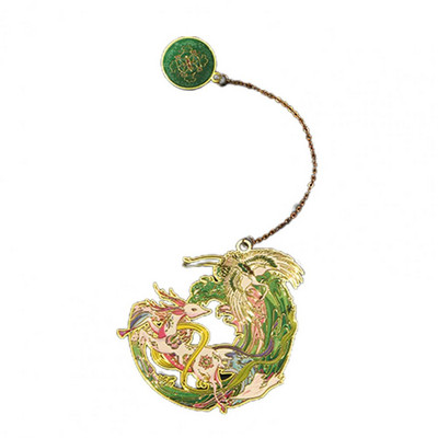 Knygų segtukas Senovinis geometrinis pakabukas tuščiaviduris knygų žymeklis, skaitymo asistentas, kinų stiliaus žalvaris, žymeklis mokykliniai reikmenys