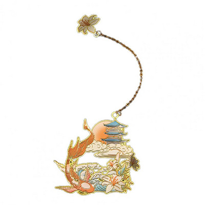 Knygų segtukas Senovinis geometrinis pakabukas tuščiaviduris knygų žymeklis, skaitymo asistentas, kinų stiliaus žalvaris, žymeklis mokykliniai reikmenys