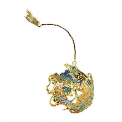 Knygų segtukas Senovinis geometrinis pakabukas tuščiaviduris knygų žymeklis, skaitymo asistentas, kinų stiliaus žalvaris, žymeklis mokykliniai reikmenys