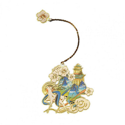 Knygų segtukas Senovinis geometrinis pakabukas tuščiaviduris knygų žymeklis, skaitymo asistentas, kinų stiliaus žalvaris, žymeklis mokykliniai reikmenys