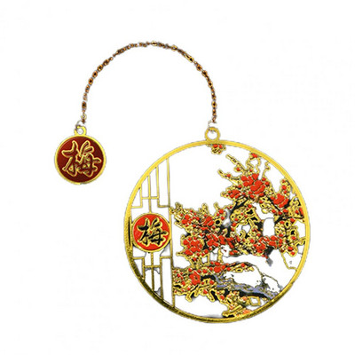 Knygų segtukas Senovinis geometrinis pakabukas tuščiaviduris knygų žymeklis, skaitymo asistentas, kinų stiliaus žalvaris, žymeklis mokykliniai reikmenys