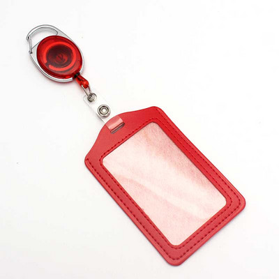 Juoda ištraukiama ištraukiama ženklelio ritė ABS plastiko simbolių keičiamo dydžio studentų slaugytojų parodos PU vizitinės kortelės ženklelio laikiklis