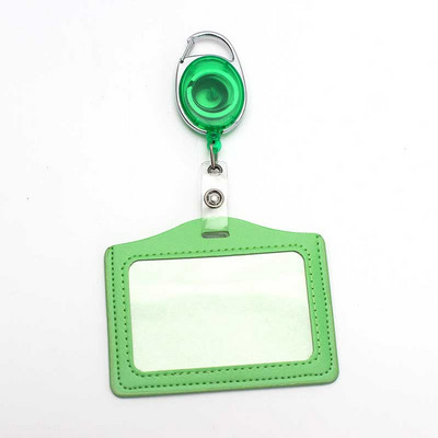 Juoda ištraukiama ištraukiama ženklelio ritė ABS plastiko simbolių keičiamo dydžio studentų slaugytojų parodos PU vizitinės kortelės ženklelio laikiklis