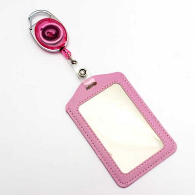 Juoda ištraukiama ištraukiama ženklelio ritė ABS plastiko simbolių keičiamo dydžio studentų slaugytojų parodos PU vizitinės kortelės ženklelio laikiklis