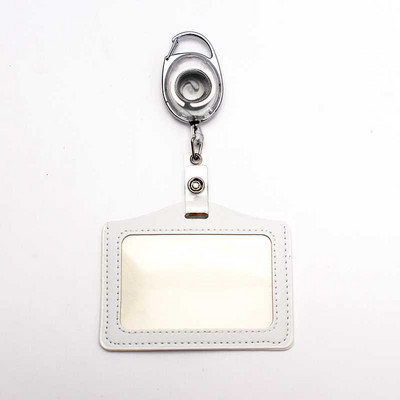 Juoda ištraukiama ištraukiama ženklelio ritė ABS plastiko simbolių keičiamo dydžio studentų slaugytojų parodos PU vizitinės kortelės ženklelio laikiklis