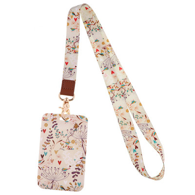 Κορδόνια με λουράκια λαιμού με μικρά φύλλα για κλειδιά Κάρτα ταυτότητας γυμναστήριο Ιμάντες κινητού τηλεφώνου Θήκη σήματος USB DIY Κρεμαστό τηλέφωνο Σχοινί λουλούδια