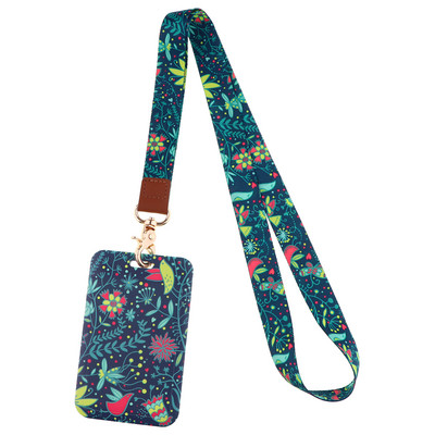 Κορδόνια με λουράκια λαιμού με μικρά φύλλα για κλειδιά Κάρτα ταυτότητας γυμναστήριο Ιμάντες κινητού τηλεφώνου Θήκη σήματος USB DIY Κρεμαστό τηλέφωνο Σχοινί λουλούδια