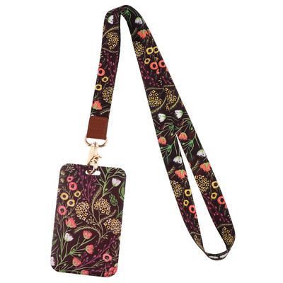 Κορδόνια με λουράκια λαιμού με μικρά φύλλα για κλειδιά Κάρτα ταυτότητας γυμναστήριο Ιμάντες κινητού τηλεφώνου Θήκη σήματος USB DIY Κρεμαστό τηλέφωνο Σχοινί λουλούδια