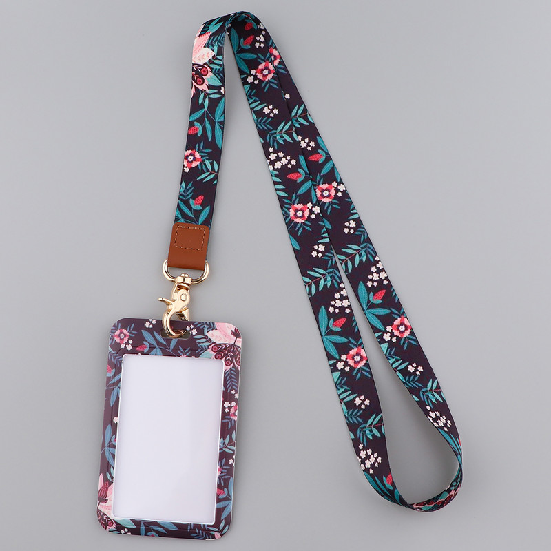 Κορδόνια με λουράκια λαιμού με μικρά φύλλα για κλειδιά Κάρτα ταυτότητας γυμναστήριο Ιμάντες κινητού τηλεφώνου Θήκη σήματος USB DIY Κρεμαστό τηλέφωνο Σχοινί λουλούδια