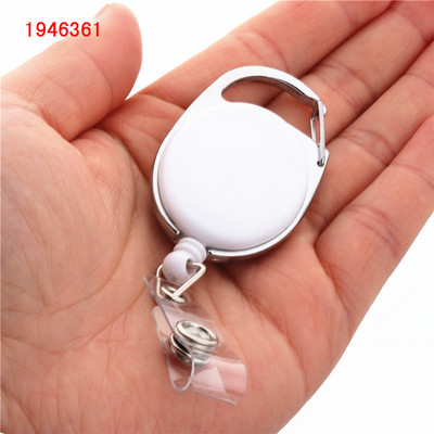 Πολυτελής ποιότητας αναδιπλούμενο σήμα έλξης καρούλι από κράμα ψευδάργυρου Πλαστικό αναγνωριστικό κορδόνι όνομα ετικέτας κάρτας ανάκρουσης Κλιπ αλυσίδας μπρελόκ ζώνης