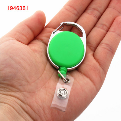 Πολυτελής ποιότητας αναδιπλούμενο σήμα έλξης καρούλι από κράμα ψευδάργυρου Πλαστικό αναγνωριστικό κορδόνι όνομα ετικέτας κάρτας ανάκρουσης Κλιπ αλυσίδας μπρελόκ ζώνης