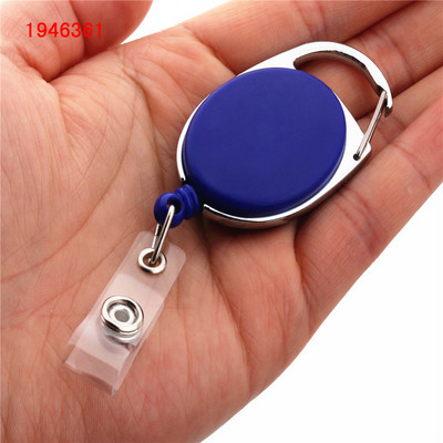 Πολυτελής ποιότητας αναδιπλούμενο σήμα έλξης καρούλι από κράμα ψευδάργυρου Πλαστικό αναγνωριστικό κορδόνι όνομα ετικέτας κάρτας ανάκρουσης Κλιπ αλυσίδας μπρελόκ ζώνης