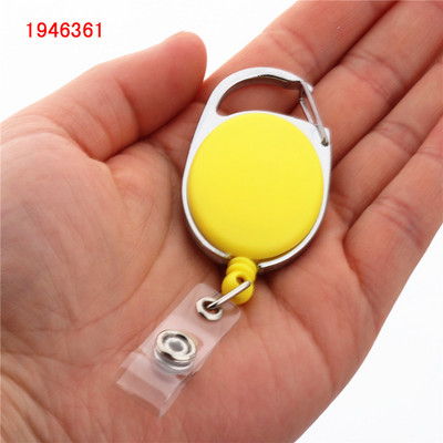 Πολυτελής ποιότητας αναδιπλούμενο σήμα έλξης καρούλι από κράμα ψευδάργυρου Πλαστικό αναγνωριστικό κορδόνι όνομα ετικέτας κάρτας ανάκρουσης Κλιπ αλυσίδας μπρελόκ ζώνης