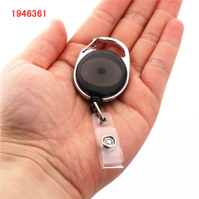 Πολυτελής ποιότητας αναδιπλούμενο σήμα έλξης καρούλι από κράμα ψευδάργυρου Πλαστικό αναγνωριστικό κορδόνι όνομα ετικέτας κάρτας ανάκρουσης Κλιπ αλυσίδας μπρελόκ ζώνης