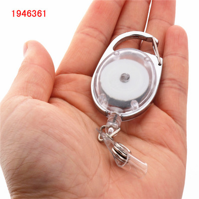 Πολυτελής ποιότητας αναδιπλούμενο σήμα έλξης καρούλι από κράμα ψευδάργυρου Πλαστικό αναγνωριστικό κορδόνι όνομα ετικέτας κάρτας ανάκρουσης Κλιπ αλυσίδας μπρελόκ ζώνης