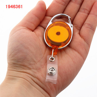 Πολυτελής ποιότητας αναδιπλούμενο σήμα έλξης καρούλι από κράμα ψευδάργυρου Πλαστικό αναγνωριστικό κορδόνι όνομα ετικέτας κάρτας ανάκρουσης Κλιπ αλυσίδας μπρελόκ ζώνης