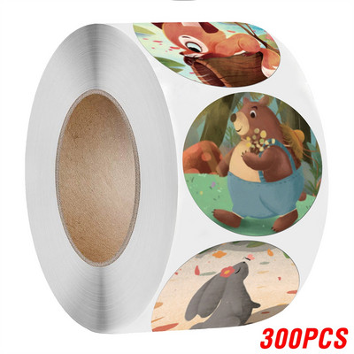 100-500gab 1 collas multfilmas dzīvnieki bērni uzlīmes uzlīme Paldies jauka rotaļlieta spēle uzlīme DIY dāvanu aizzīmogošanas etiķete dekorācijas piederumi